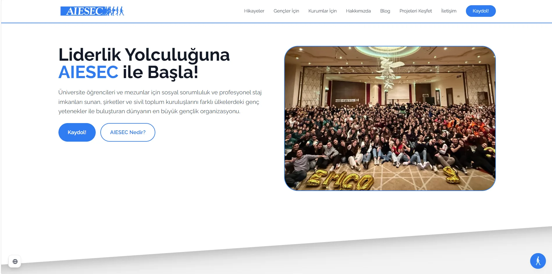 aiesec.org.tr ana sayfası